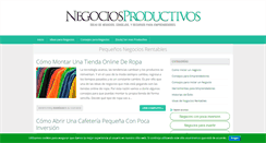 Desktop Screenshot of negociosproductivos.org